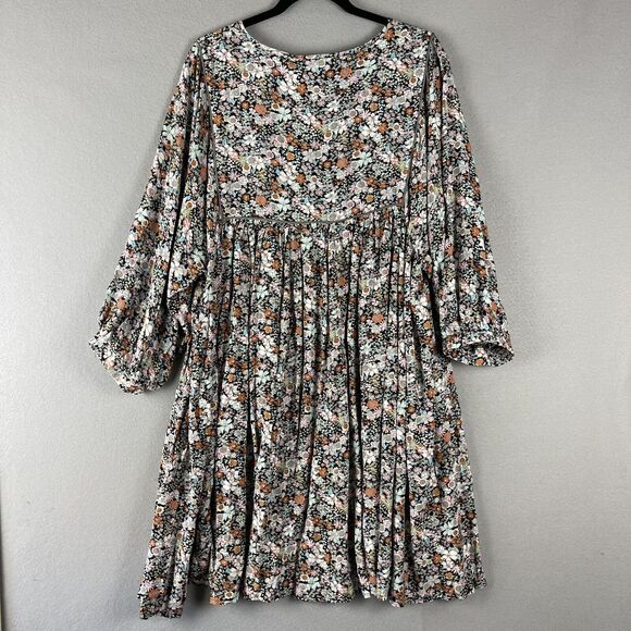 Natural Life Floral Dress Womens XL Pleated Boho Peasant Cottagecore Fairy NWT - Picture 11 of 14